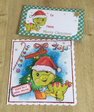 A baby Dinosaur Christmas by Honorscard Appleby