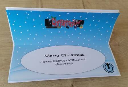 Christmas Desktop Computer CHRISTMAS large dl insert by Honorscard Appleby