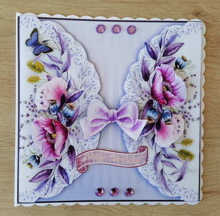 Beautiful Double Lace and Roses 3 by Honorscard Appleby