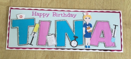 Cute Nurse TINA large dl by Honorscard Appleby