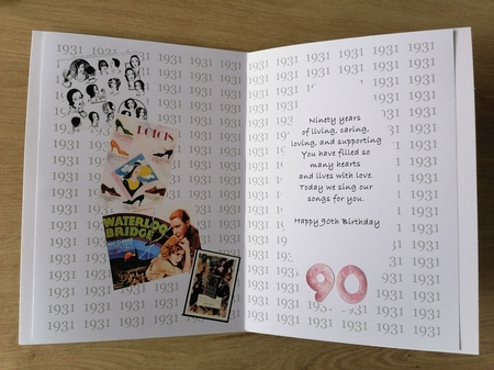 Insert for Birth Year 1931 female 1092501_3656 by Honorscard Appleby