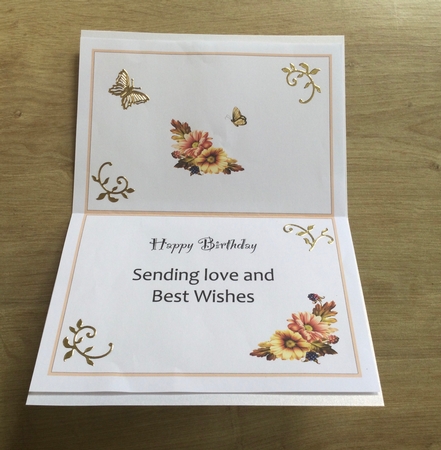 Daughter Female Insert for 7 x 5 card by Honorscard Appleby