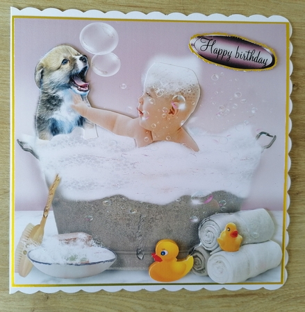 bathtime girl by Honorscard Appleby