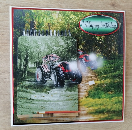 tractor art by Honorscard Appleby