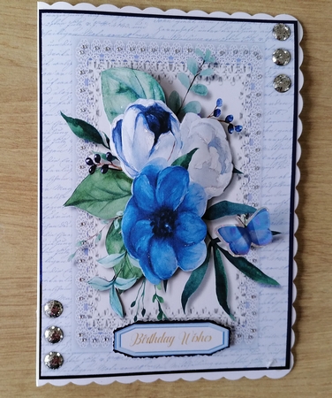 Beautiful Midnight Blue Roses by Honorscard Appleby
