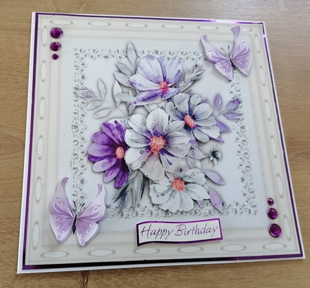 Butterflys and Flowers by Honorscard Appleby