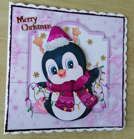 Penguins  Christmas Lights  by Honorscard Appleby