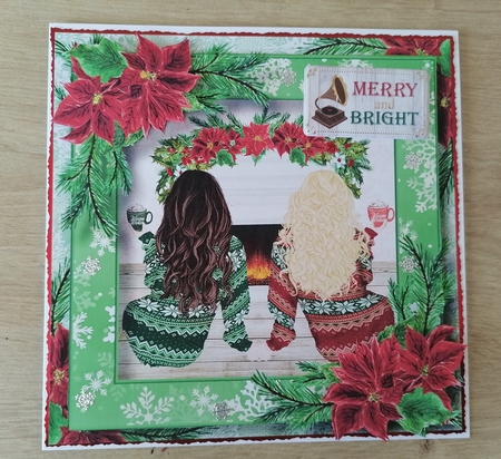 Fireside Christmas Couple - Woman & Woman by Honorscard Appleby