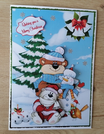 Christmas snow buddies A5 by Honorscard Appleby