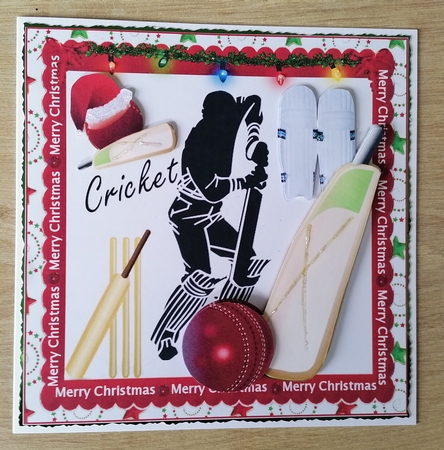 6x6 Christmas cricket by Honorscard Appleby
