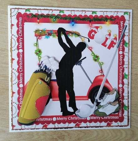 6x6 Christmas golf by Honorscard Appleby