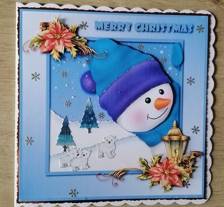 Curious Snowman Topper by Honorscard Appleby