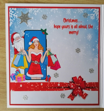 Just a girl who loves Christmas insert by Honorscard Appleby