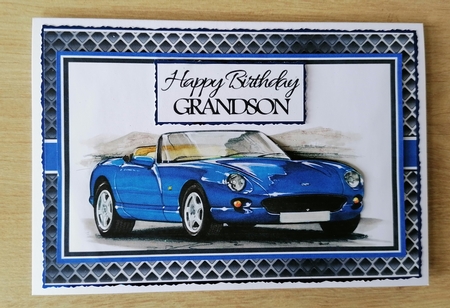 A5 Old but Classic 9 Card Front with Topper and sentiments by Honorscard Appleby