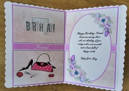 A5 Simplicity is elegance Blank Insert  by Honorscard Appleby