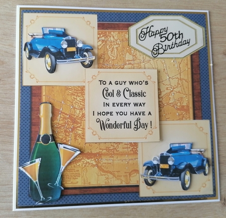 3 Panel classic car card front 5 by Honorscard Appleby