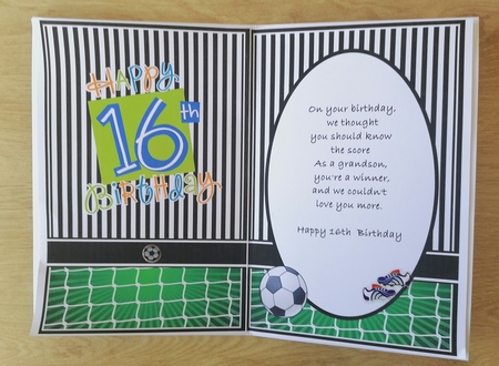 A5 Newcastle Football Blank Insert  by Honorscard Appleby