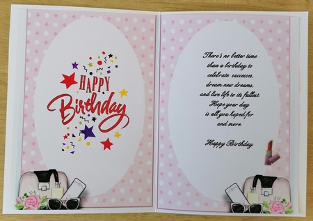 A5 Teenage Beauty 4 Blank Insert  by Honorscard Appleby