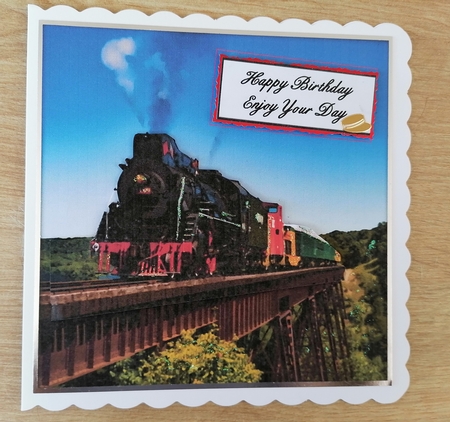 Vintage Steam Train Quick Card 1 by Honorscard Appleby