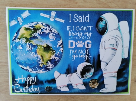 I said if i cant take my dog im not going space topper by Honorscard Appleby