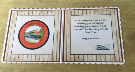 8x8 Yeehaw Birthday Day Blank Insert  by Honorscard Appleby