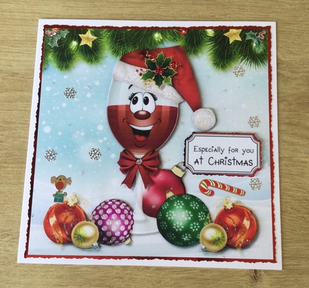 Christmas Cheer Red Wine by Honorscard Appleby