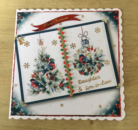 Open Book Christmas No Flowers - The Bird & The Bauble by Honorscard Appleby