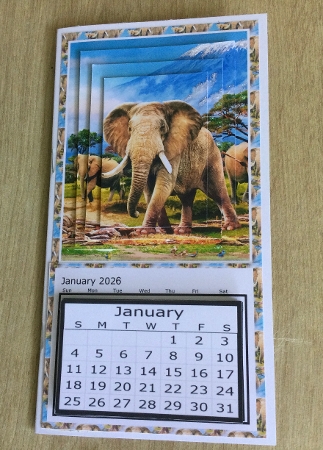 Elephant Herd - 2023 Calendar by Honorscard Appleby