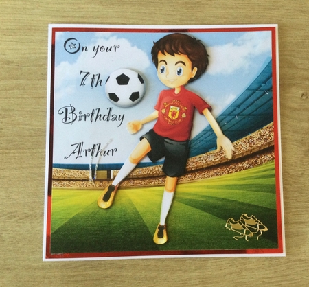 Manchester United Football by Honorscard Appleby