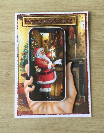 Click I caught Santa  by Honorscard Appleby