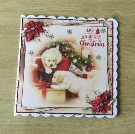 Dogs Christmas 6X6 Topper Sheet #4  by Honorscard Appleby