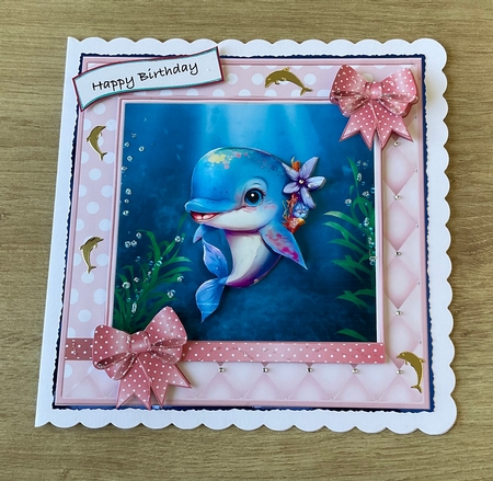 Cute Dolphin Girl Mini Kit by Honorscard Appleby