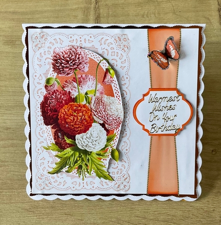 Japanese Poppies All Occasions 7 x 7 Card by Honorscard Appleby