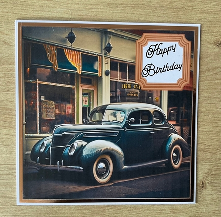 Car in town card front 9 by Honorscard Appleby
