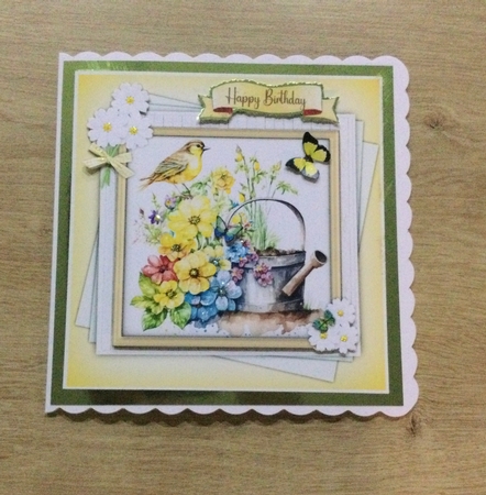 7X7 Quick Card , Gorgeous Canary 1 by Honorscard Appleby