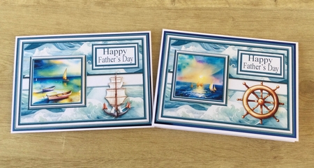5x7 Happy Fathers day Sailing Toppers by Honorscard Appleby