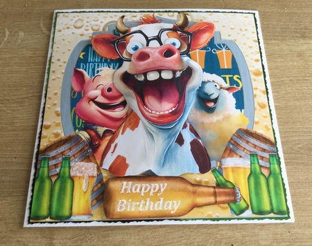 Party Animal card front  by Honorscard Appleby