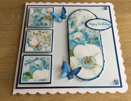 Simply Blue Flowers by Honorscard Appleby