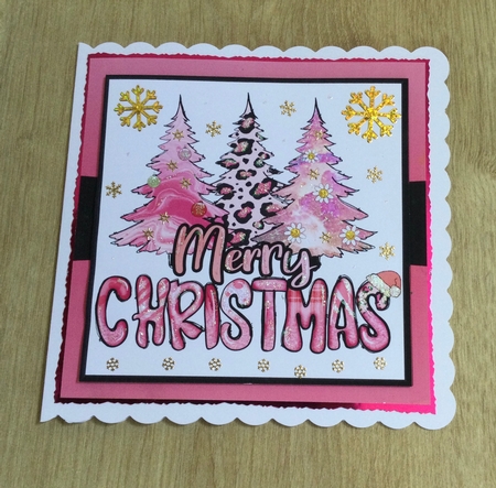 PINK CHRISTMAS TREE by Honorscard Appleby