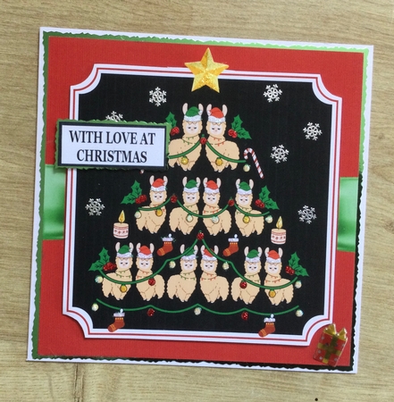 LLAMA CHRISTMAS TREE by Honorscard Appleby