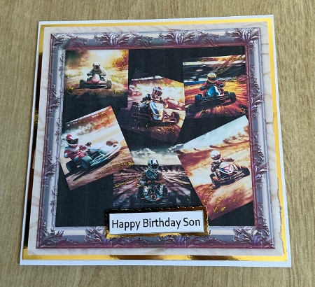 GO KART CART MONTAGE FATHERS DAY by Honorscard Appleby