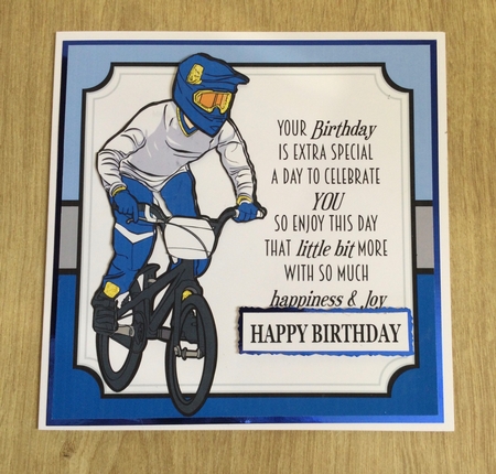 BLUE BMX by Honorscard Appleby