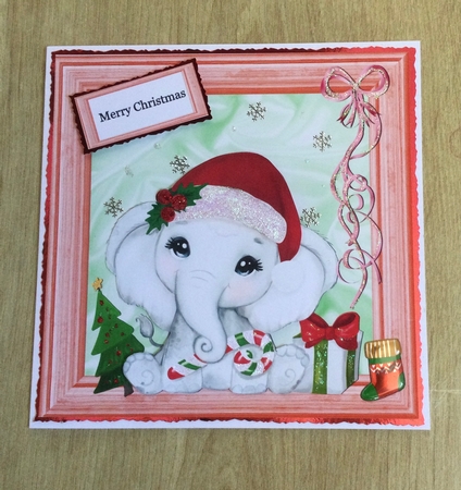 CUTE ELEPHANT PINK by Honorscard Appleby
