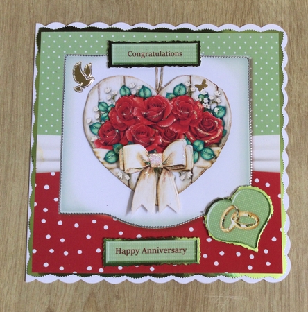 Anniversary Roses Heart Mini kit by Honorscard Appleby