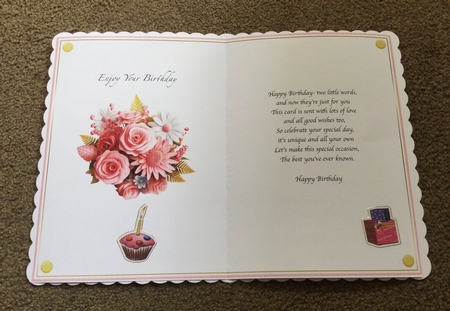 Floral Display Blank Insert 10 by Honorscard Appleby