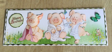 Three Little Pigs Large Horizontal DL by Honorscard Appleby