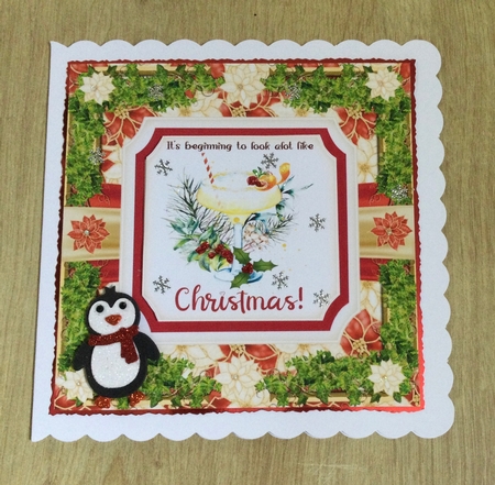 Christmas cocktails card front 1 by Honorscard Appleby