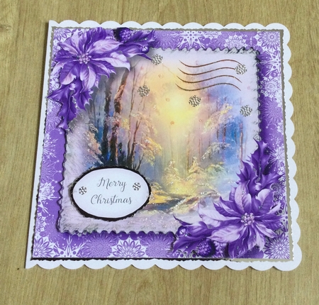 The Christmas Stamp - Winter Scene 2 8x8 by Honorscard Appleby
