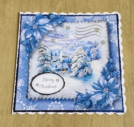 The Christmas Stamp - Winter Scene 1 8x8 by Honorscard Appleby