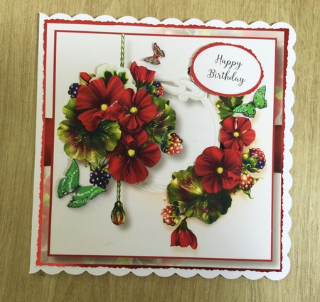 Gorgeous Geraniums 8x8 by Honorscard Appleby